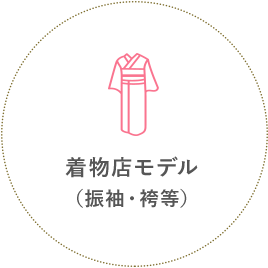 着物店モデル（振袖・袴等）